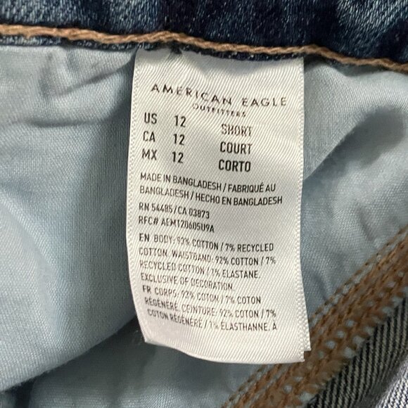 American Eagle 90's Straight Cargo Jeans Womens 12 Short - Picture 5 of 10
